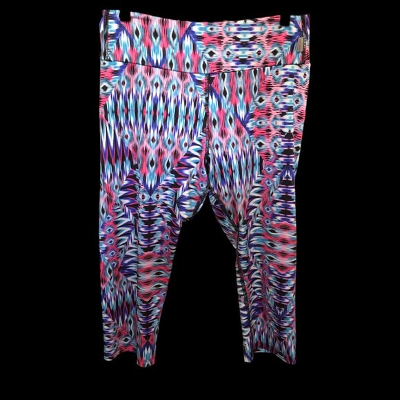 KOS & USA Capri Activewear Leggings Size M - Picture 1 of 4